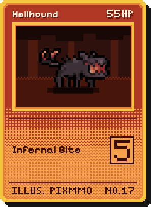 hellhound trading card