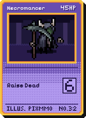 necromancer trading card