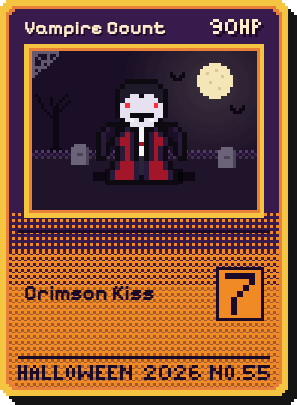 vampire count trading card